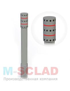 Съемный парковочный столбик  СПС-5 (для установки в асфальт, грунт с пластиной и скобой для бетонирования)